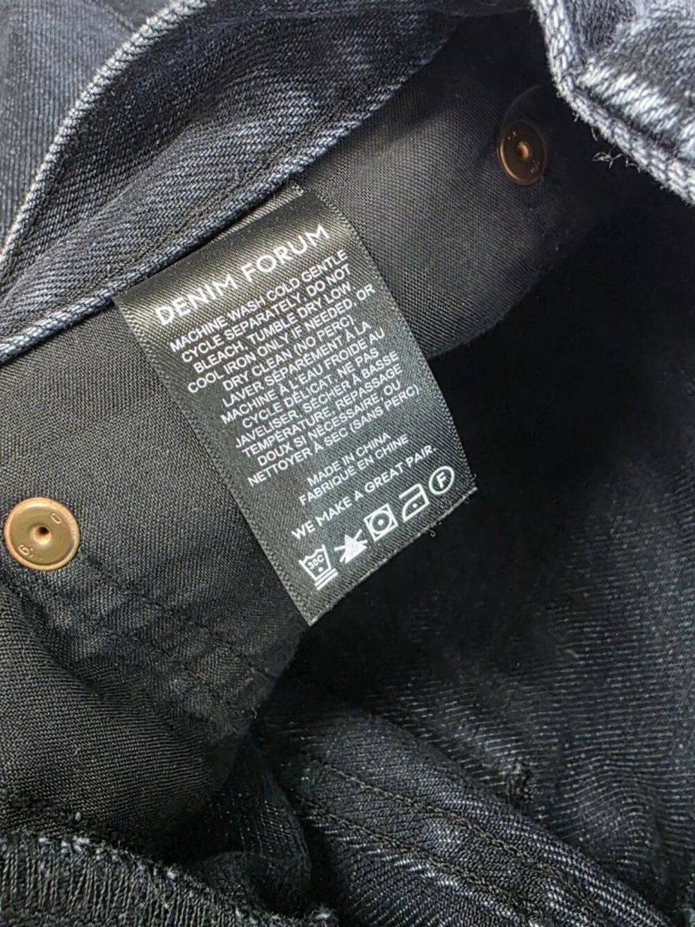 Aritzia Denim Forum The BF High Rise Loose Jeans, Button Fly, Size 27, Cotton - Picture 10 of 11